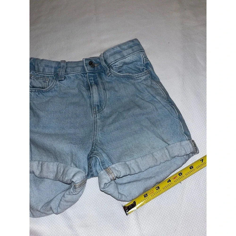 Girl’s Primark Light Wash Denim Mom Shorts Size 8/9